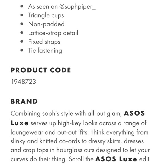 • NWT • ASOS Black Strappy Bra Top • FREE W/ ANY $50+ PURCHASE - Picture 9 of 12